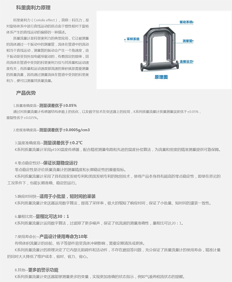 液氨質(zhì)量流量計(jì)工作原理及產(chǎn)品優(yōu)勢